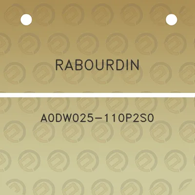 rabourdin-a0dw025-110p2s0