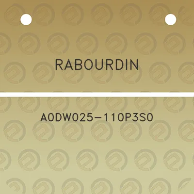 rabourdin-a0dw025-110p3s0