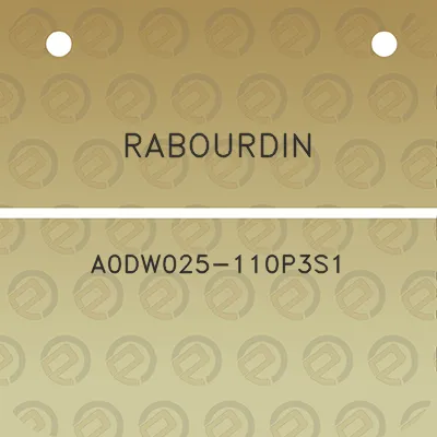 rabourdin-a0dw025-110p3s1