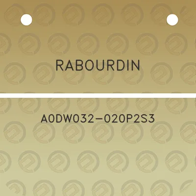 rabourdin-a0dw032-020p2s3