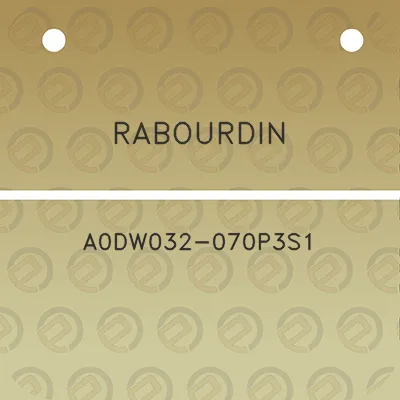 rabourdin-a0dw032-070p3s1