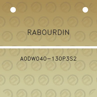 rabourdin-a0dw040-130p3s2