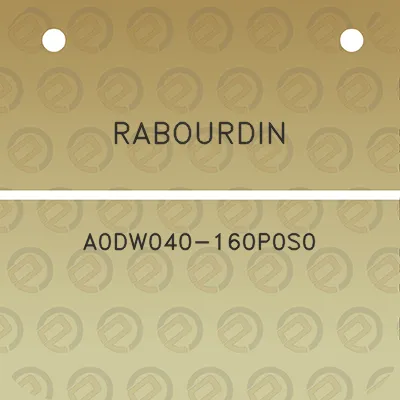 rabourdin-a0dw040-160p0s0