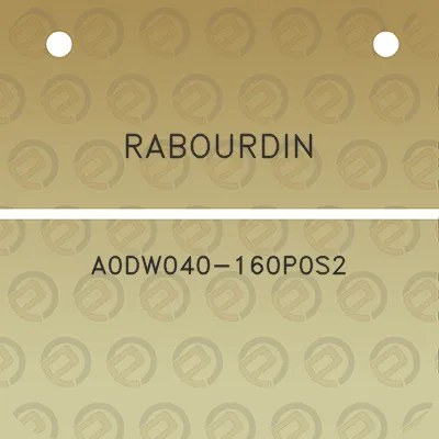 rabourdin-a0dw040-160p0s2