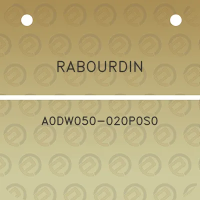 rabourdin-a0dw050-020p0s0