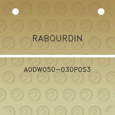 rabourdin-a0dw050-030p0s3