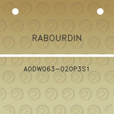 rabourdin-a0dw063-020p3s1