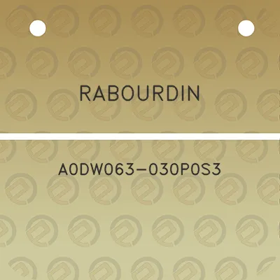 rabourdin-a0dw063-030p0s3