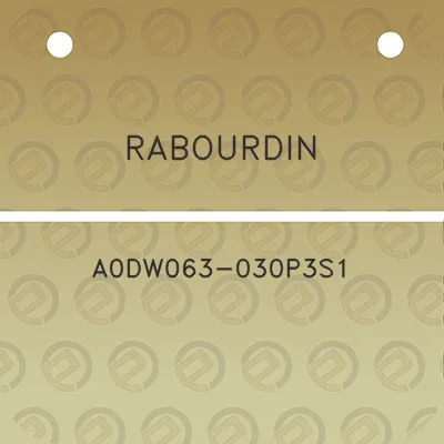 rabourdin-a0dw063-030p3s1