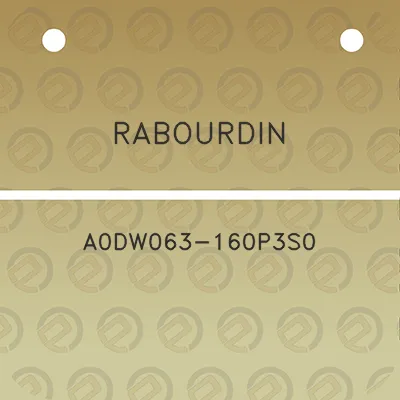 rabourdin-a0dw063-160p3s0