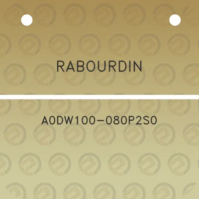 rabourdin-a0dw100-080p2s0