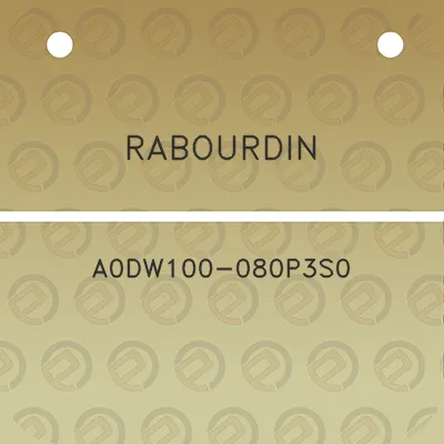 rabourdin-a0dw100-080p3s0