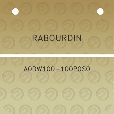 rabourdin-a0dw100-100p0s0