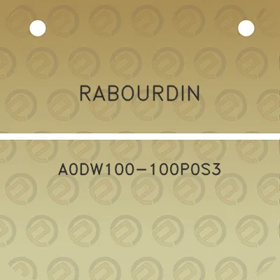 rabourdin-a0dw100-100p0s3