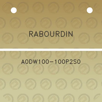 rabourdin-a0dw100-100p2s0