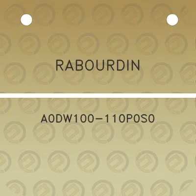 rabourdin-a0dw100-110p0s0