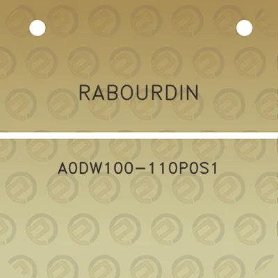 rabourdin-a0dw100-110p0s1