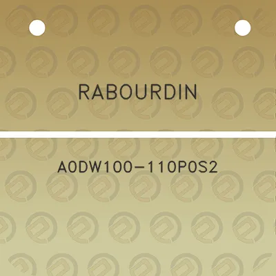 rabourdin-a0dw100-110p0s2