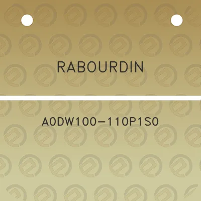 rabourdin-a0dw100-110p1s0