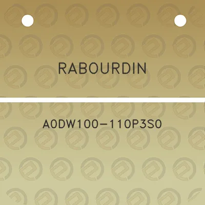 rabourdin-a0dw100-110p3s0