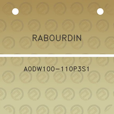 rabourdin-a0dw100-110p3s1