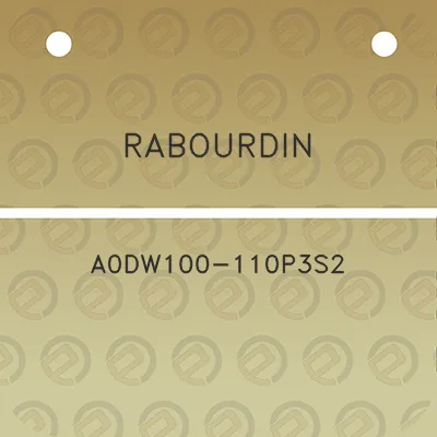 rabourdin-a0dw100-110p3s2