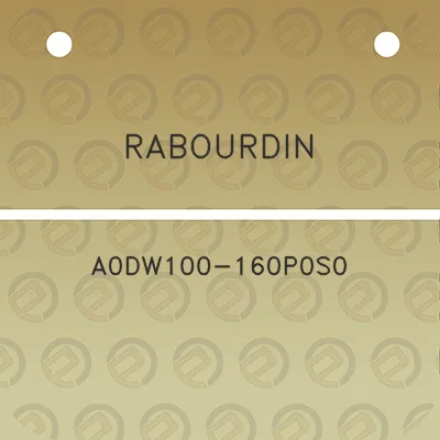 rabourdin-a0dw100-160p0s0