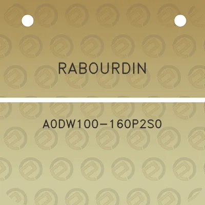 rabourdin-a0dw100-160p2s0