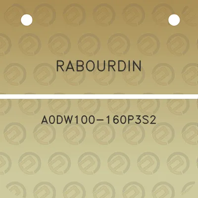 rabourdin-a0dw100-160p3s2