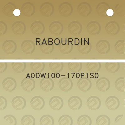 rabourdin-a0dw100-170p1s0