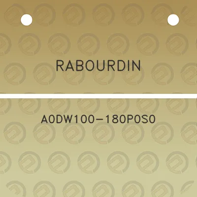 rabourdin-a0dw100-180p0s0