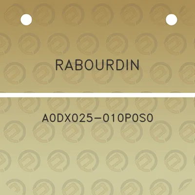 rabourdin-a0dx025-010p0s0