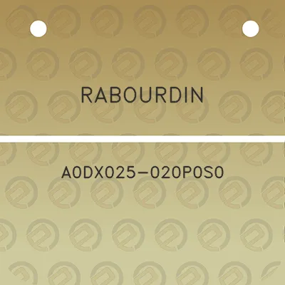 rabourdin-a0dx025-020p0s0