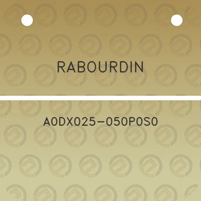 rabourdin-a0dx025-050p0s0