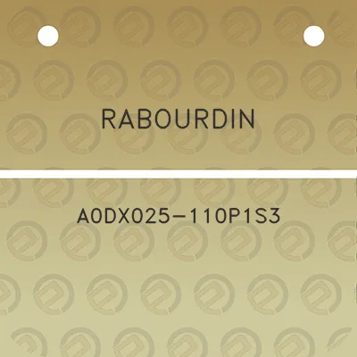 rabourdin-a0dx025-110p1s3