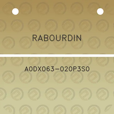 rabourdin-a0dx063-020p3s0