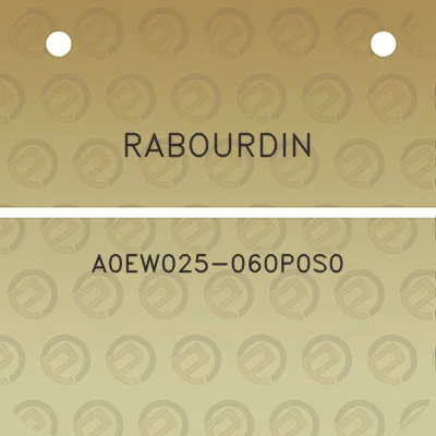 rabourdin-a0ew025-060p0s0