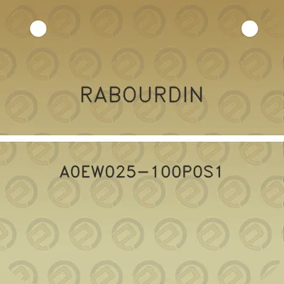 rabourdin-a0ew025-100p0s1