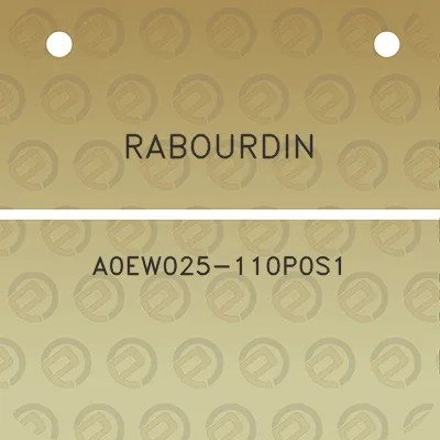 rabourdin-a0ew025-110p0s1