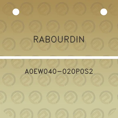 rabourdin-a0ew040-020p0s2