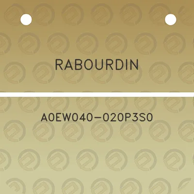 rabourdin-a0ew040-020p3s0