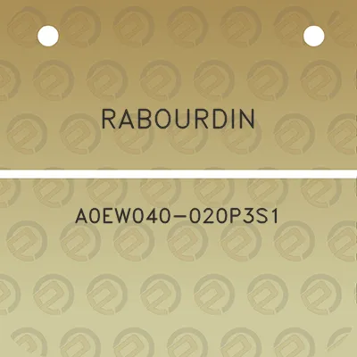 rabourdin-a0ew040-020p3s1