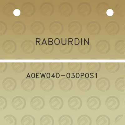 rabourdin-a0ew040-030p0s1