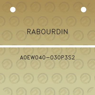 rabourdin-a0ew040-030p3s2