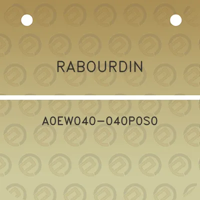 rabourdin-a0ew040-040p0s0