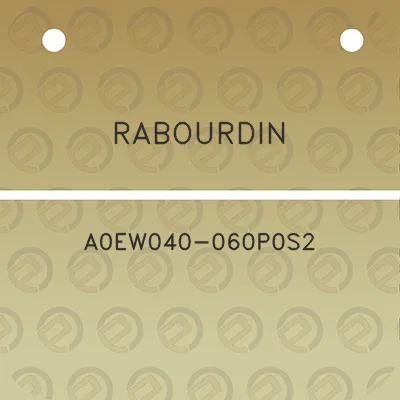 rabourdin-a0ew040-060p0s2