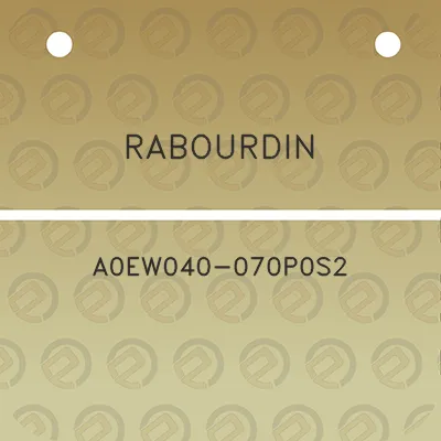 rabourdin-a0ew040-070p0s2