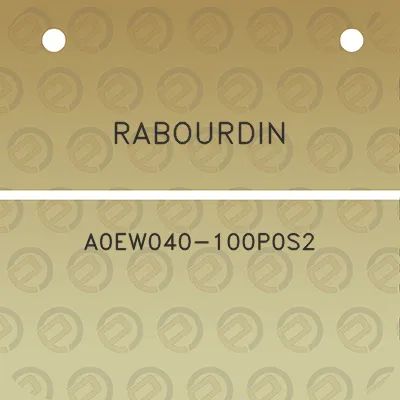 rabourdin-a0ew040-100p0s2