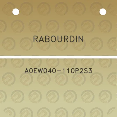 rabourdin-a0ew040-110p2s3