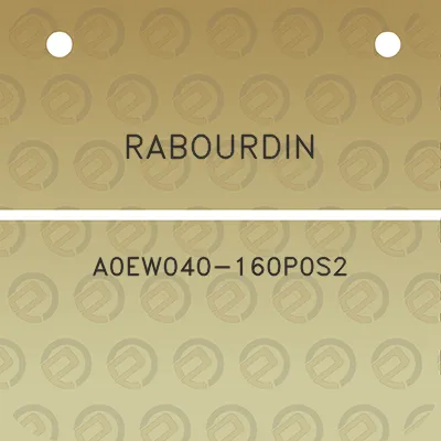 rabourdin-a0ew040-160p0s2